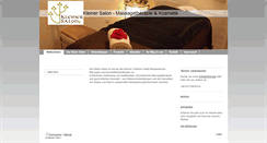 Desktop Screenshot of kleiner-salon-bremen.de